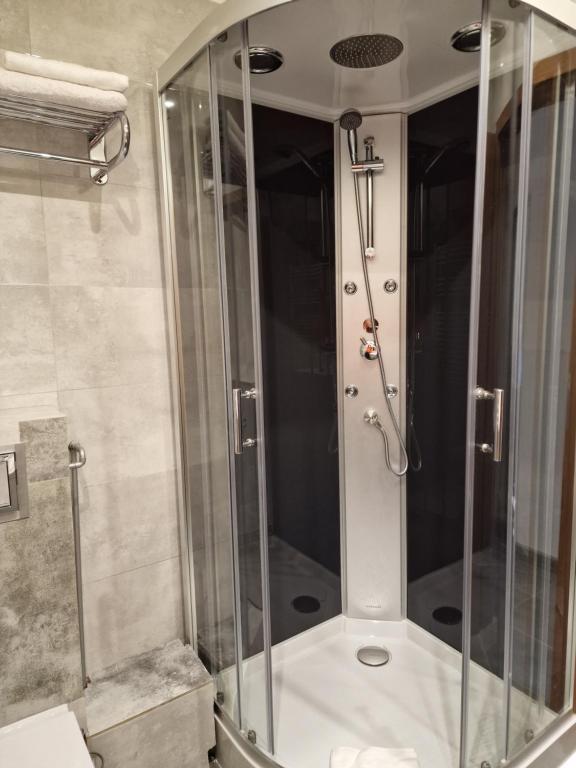 Koupelna v ubytování Pension Pale' Bach