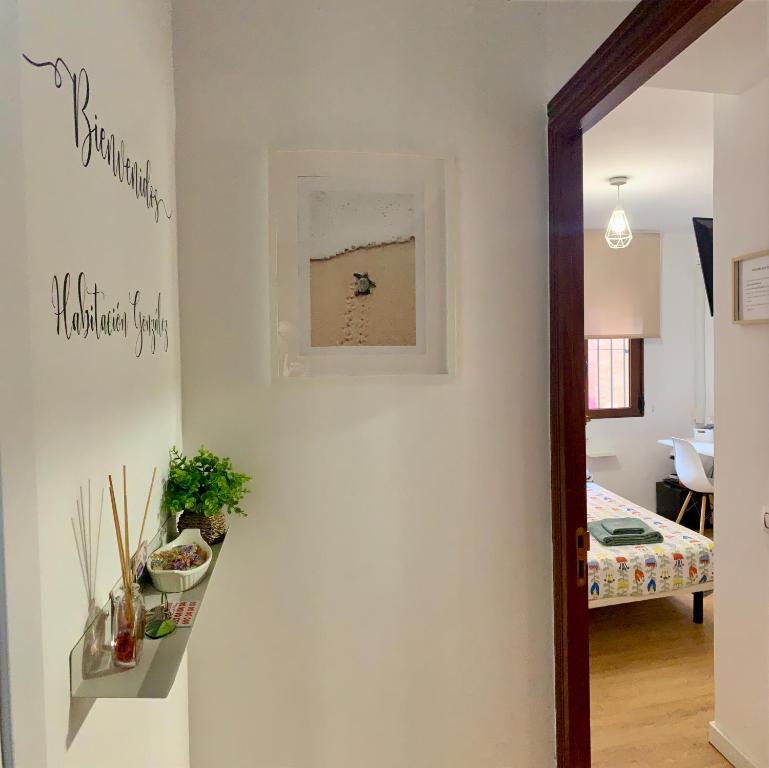 Posteľ alebo postele v izbe v ubytovaní Habitación González