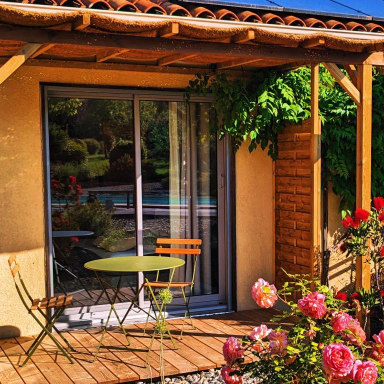 Zahrada ubytování Villa Font Vive - Chambres d'hôtes éco-labellisées avec cuisine - Confort, calme et vue exceptionnels !