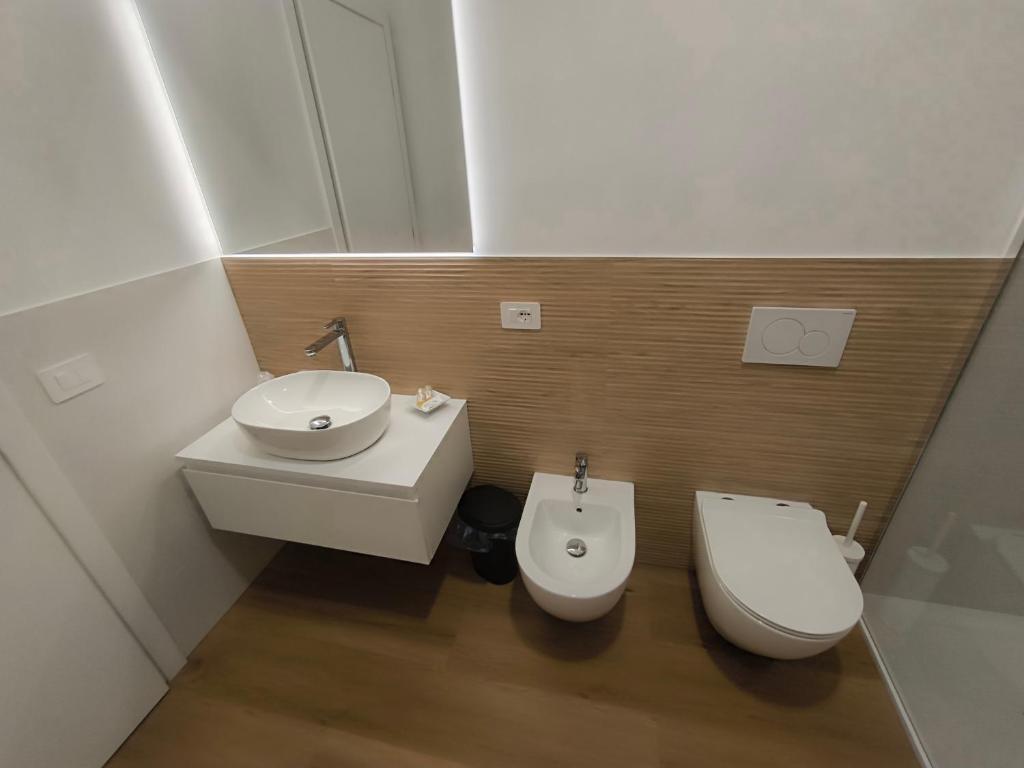 Koupelna v ubytování Faber Home