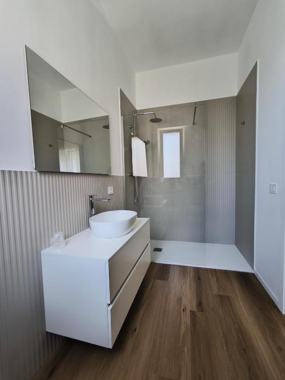 Koupelna v ubytování Faber Home