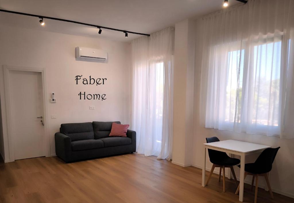 Posezení v ubytování Faber Home