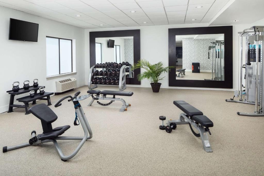 Fitness centrum a/nebo fitness zařízení v ubytování DoubleTree by Hilton Princeton