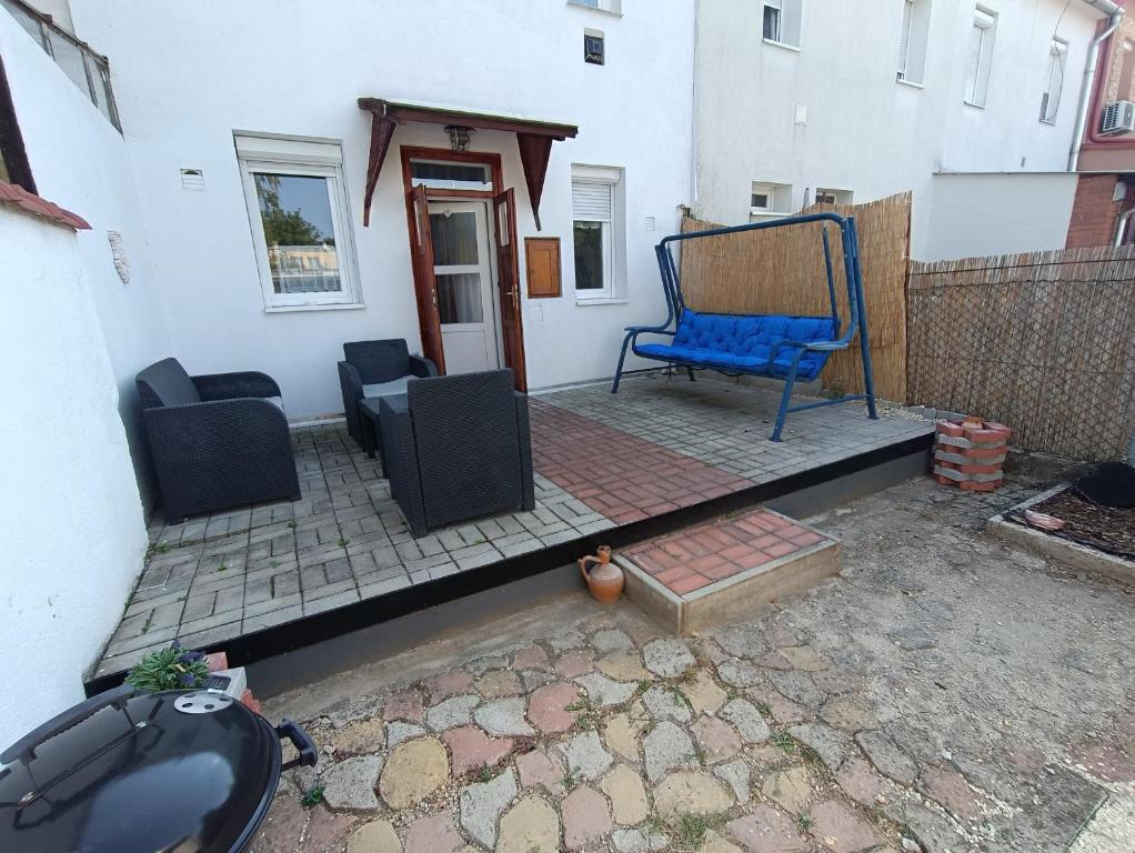 Patio nebo venkovní prostory v ubytování Vár-Lak Apartman