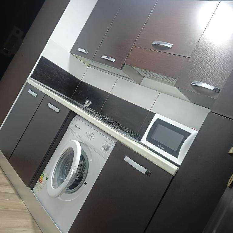 Kuchyň nebo kuchyňský kout v ubytování Nord Accomodation