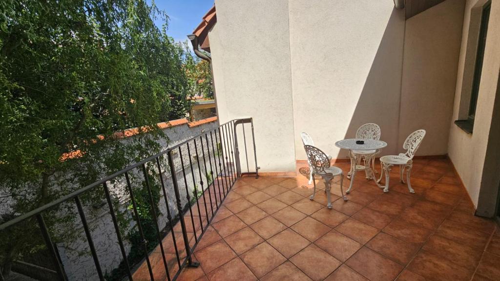 Balkón nebo terasa v ubytování Hotel Opat