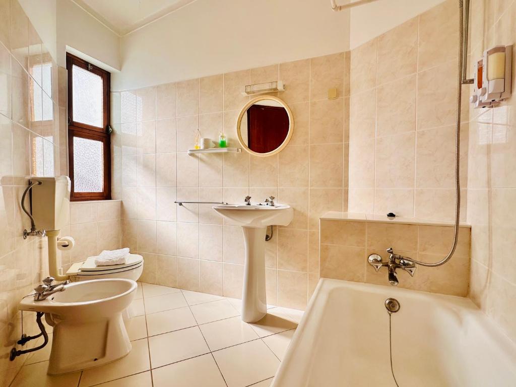 Koupelna v ubytování Vila Bela Hotel