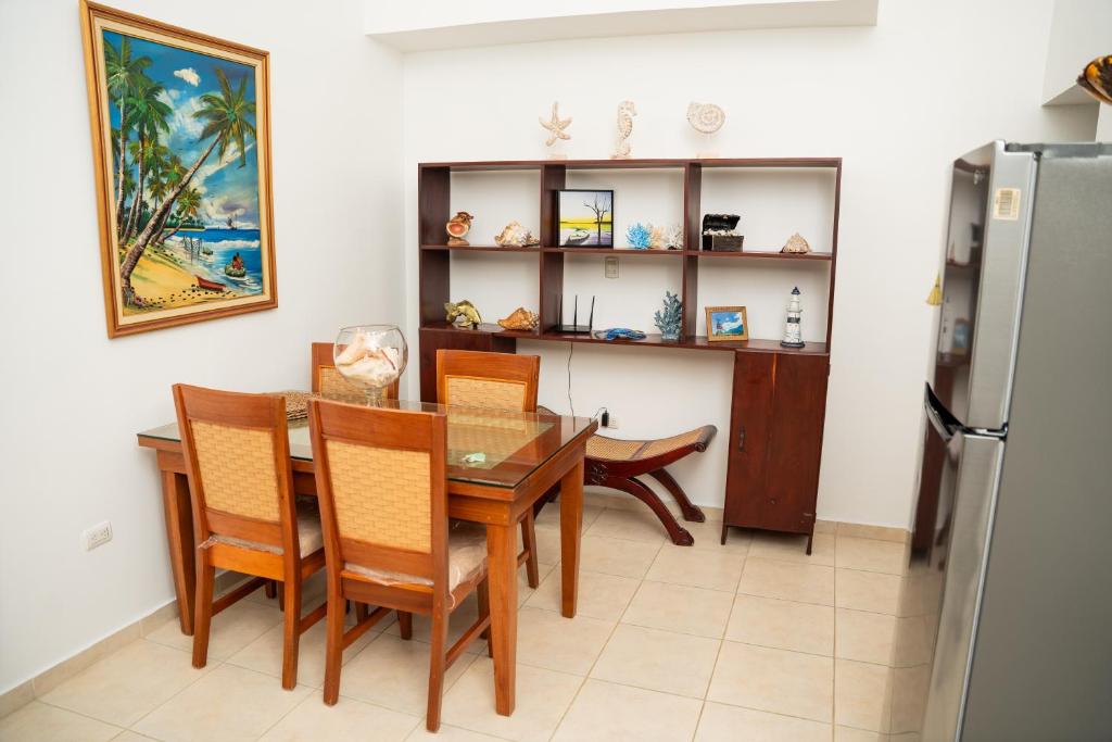 Kuchyň nebo kuchyňský kout v ubytování Apartamento Los Anturios en Puerto Plata Bayardo