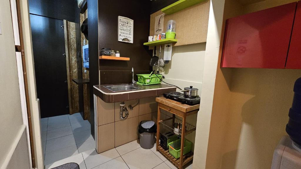 Kuchyň nebo kuchyňský kout v ubytování Villa de María
