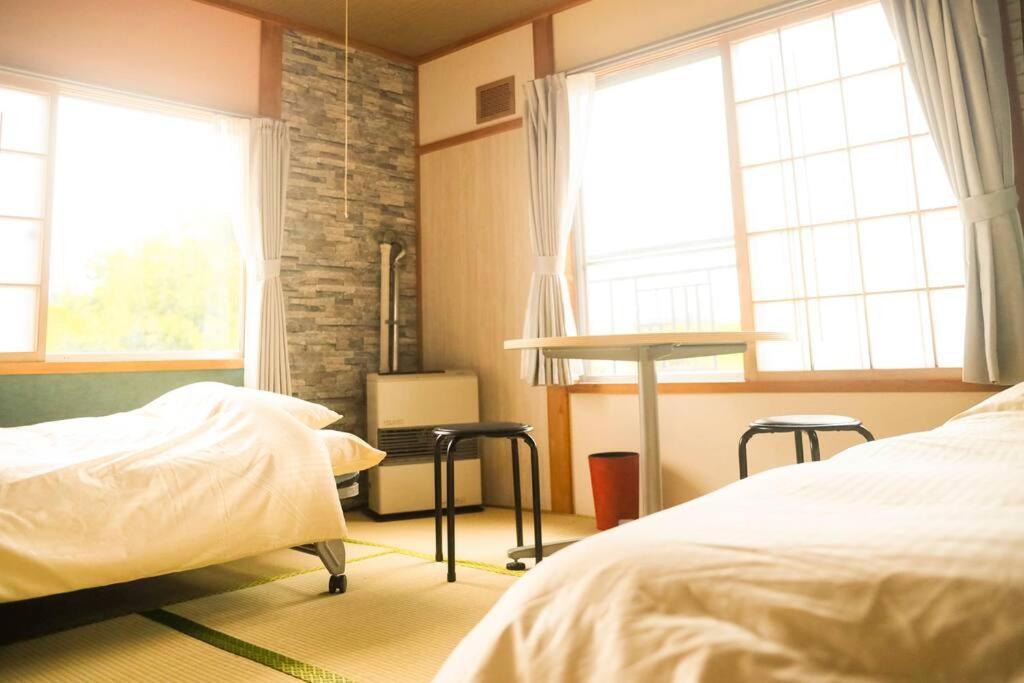 Cottage Abashiriにあるベッド