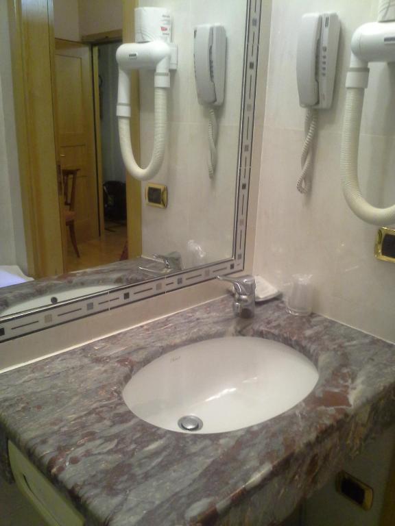 Koupelna v ubytování Hotel Bigallo