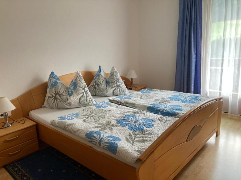 Postel nebo postele na pokoji v ubytování Haus Strieder