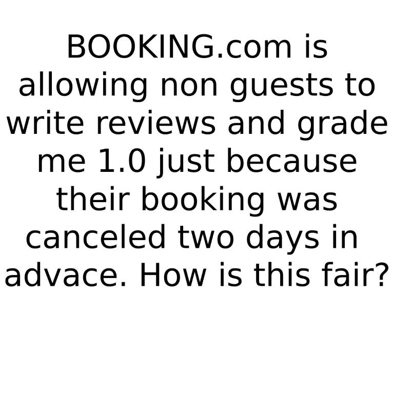 Booking is allowing non guests to write revie ws and grade me 1