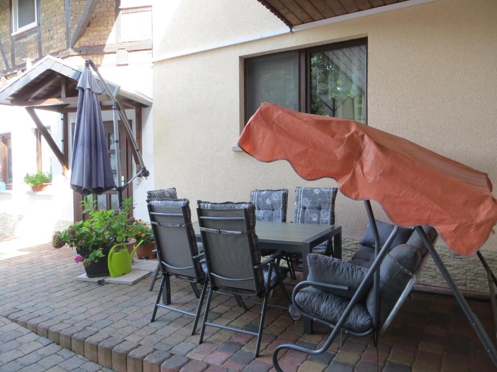 Patio nebo venkovní prostory v ubytování Ferienwohnung & Zimmervermietung Wolf