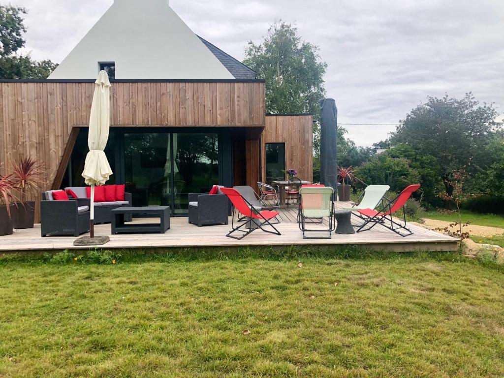 Zahrada ubytování Villa Tidinghi, plage de Rospico à pied
