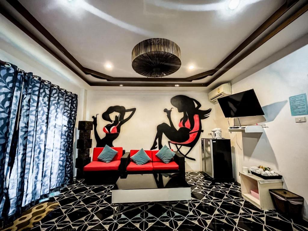 Fitness centrum a/nebo fitness zařízení v ubytování The Light House Resort - Kohlarn เดอะไลท์เฮ้าส์รีสอร์ท เกาะล้าน
