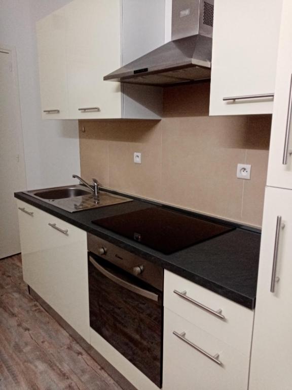 Kuchyňa alebo kuchynka v ubytovaní Bel appartement à Bastide St Louis