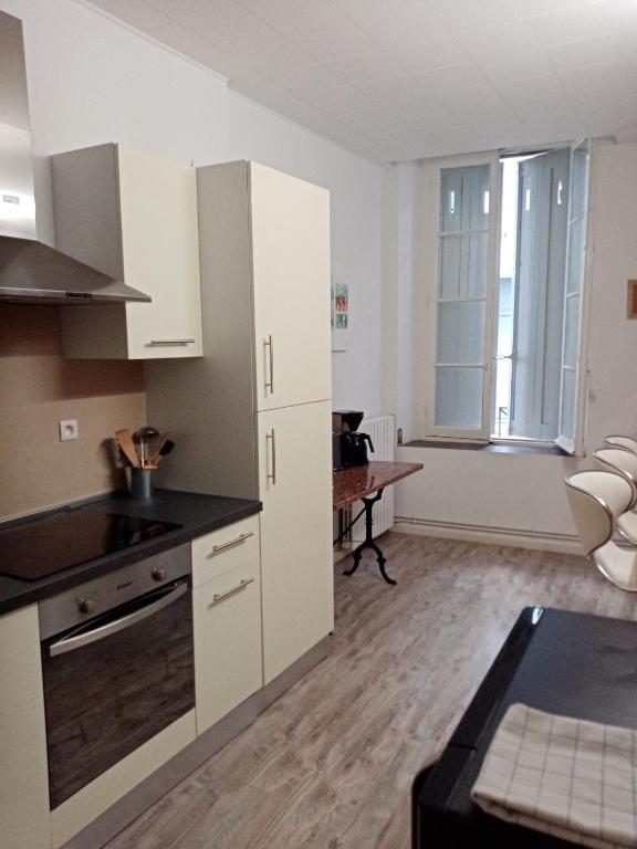 Kuchyňa alebo kuchynka v ubytovaní Bel appartement à Bastide St Louis