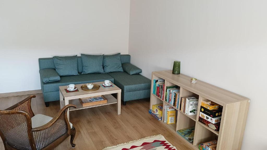 Χώρος καθιστικού στο Apartament Królewiecka przy czołgu