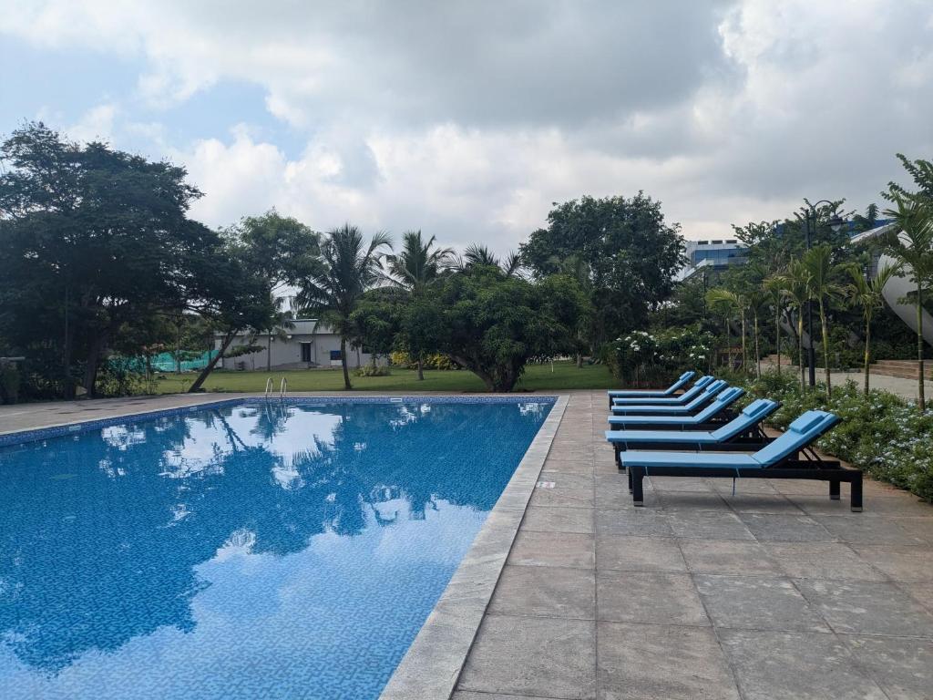 Bazén v ubytování Fortune Beach Resort ECR, Chennai - Member ITC Hotels' Group nebo v jeho okolí
