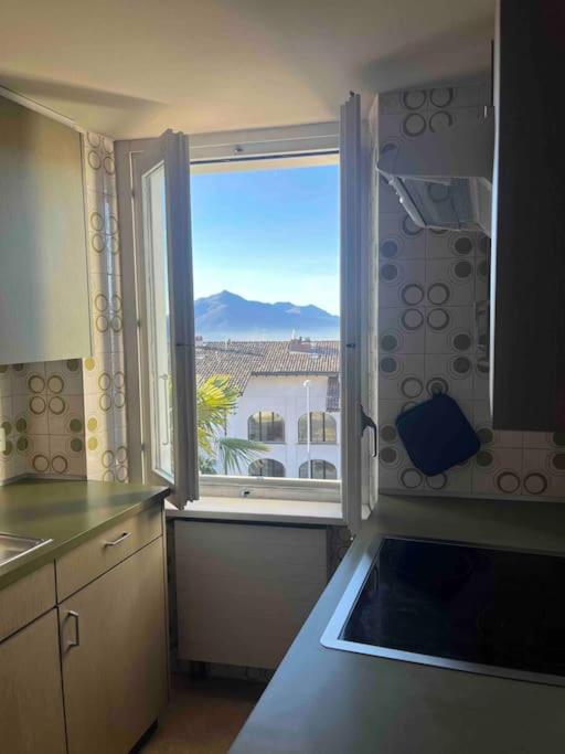 Kuchyň nebo kuchyňský kout v ubytování Sunny apartment in Lugano