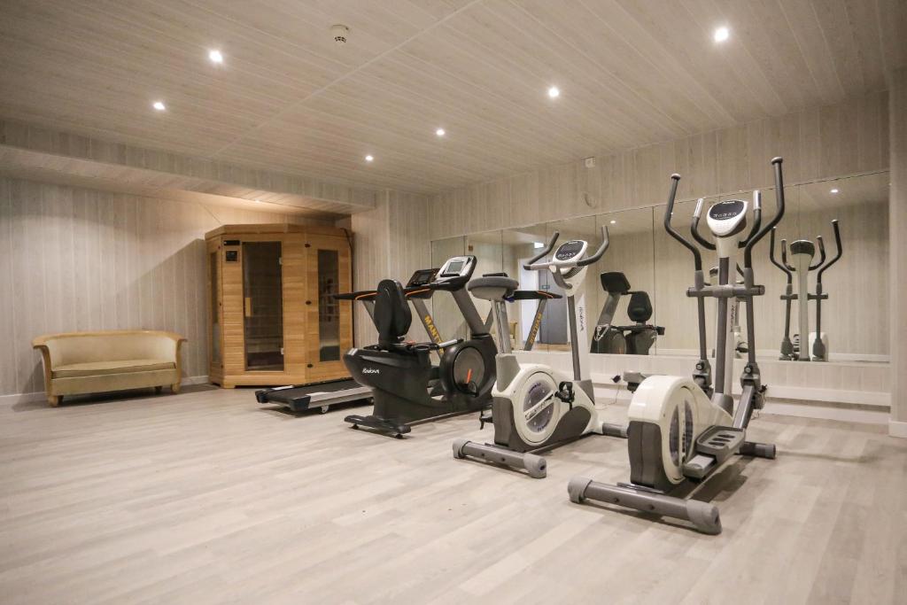 Fitness centrum a/nebo fitness zařízení v ubytování Alivi