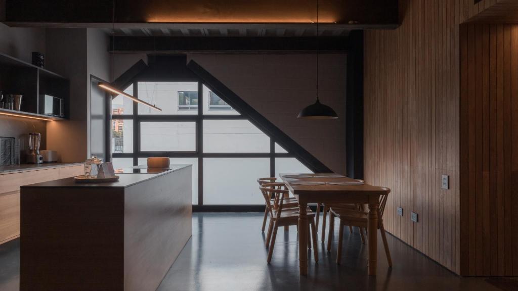 Kuchyň nebo kuchyňský kout v ubytování Edificio Zeta Erre