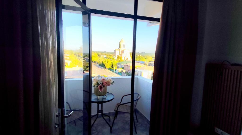 Balkón nebo terasa v ubytování Hotel Red Tower