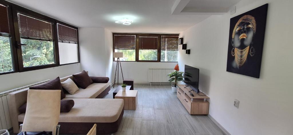 Zona d'estar a Tree house apartment