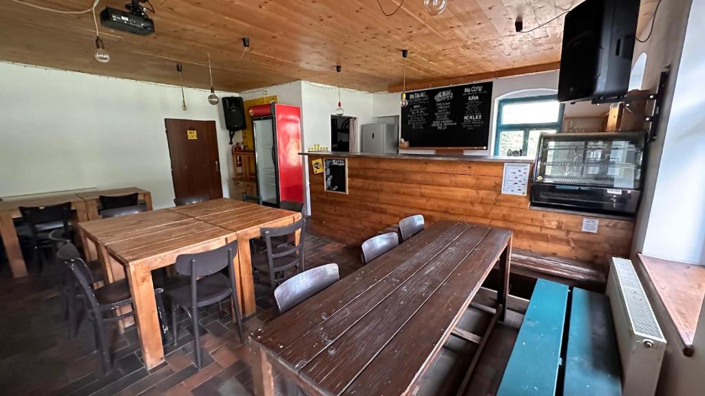 Kuchyň nebo kuchyňský kout v ubytování Chata pod hradem