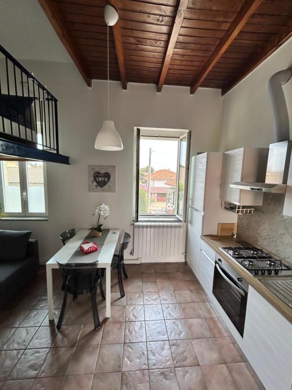 Kuchyň nebo kuchyňský kout v ubytování Residenza Dora