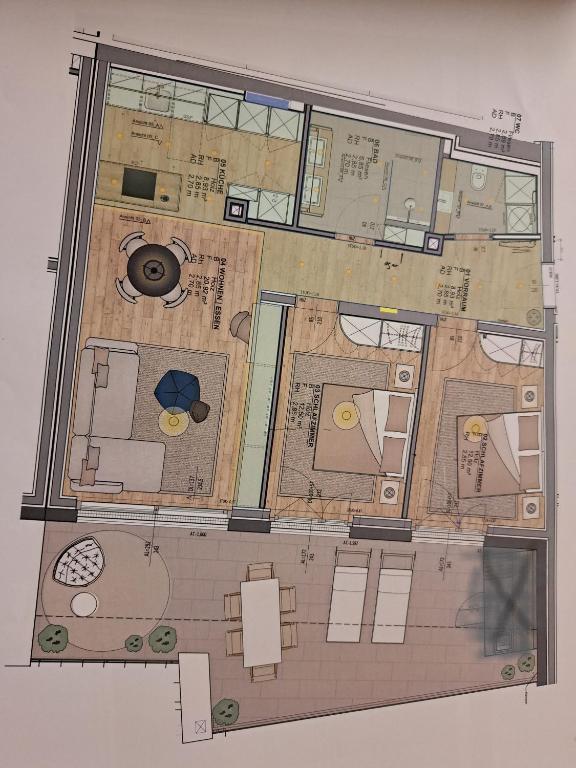 Majutuskoha Apartment Augenweide korruse plaan