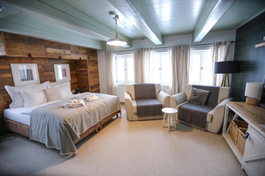 Postel nebo postele na pokoji v ubytování Hotel Bouda Helena