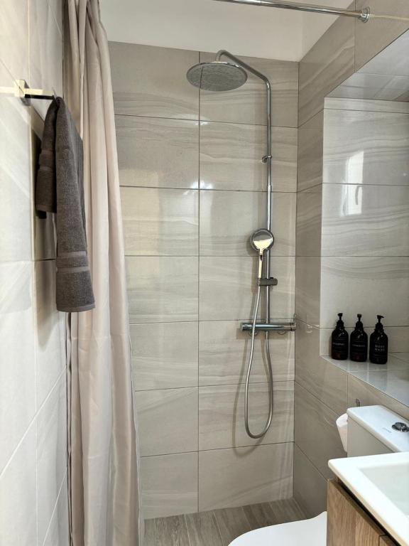 Koupelna v ubytování Kazarma Central Suites