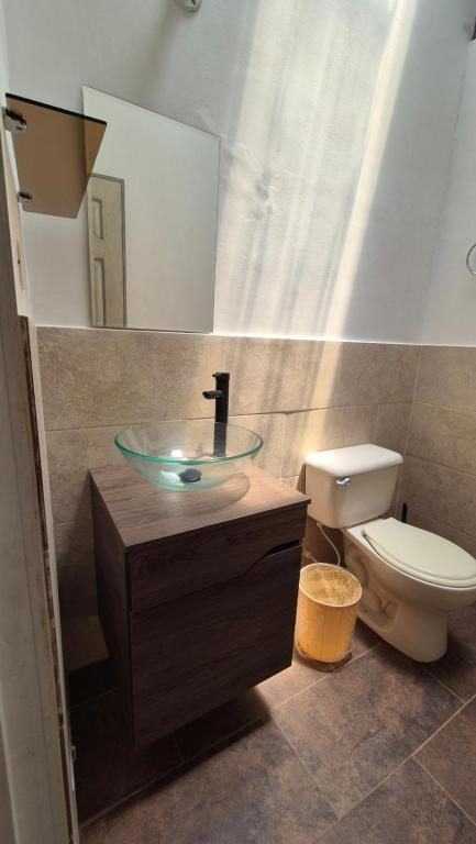 Koupelna v ubytování Casa Dante