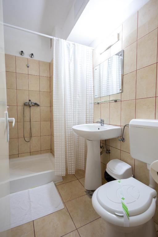 Koupelna v ubytování Hotel Hefaistos - Sovata