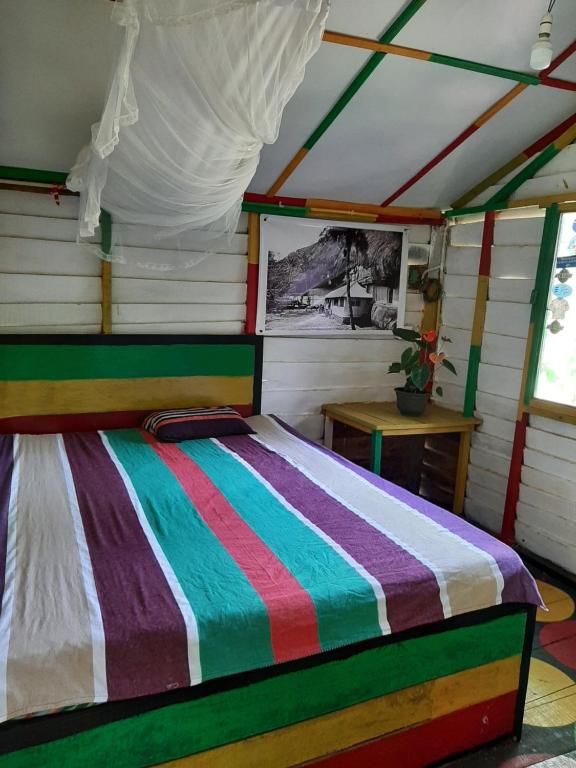 Postel nebo postele na pokoji v ubytování Serenity house in Dambulla