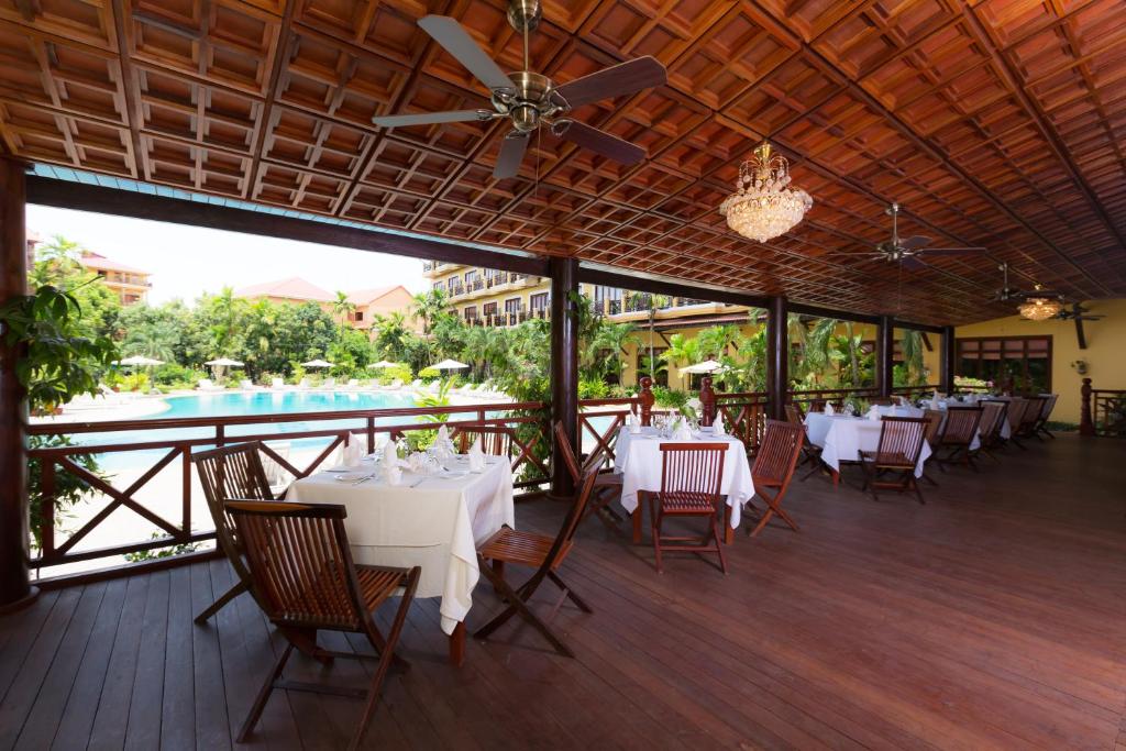 Restaurace v ubytování Angkor Paradise Hotel