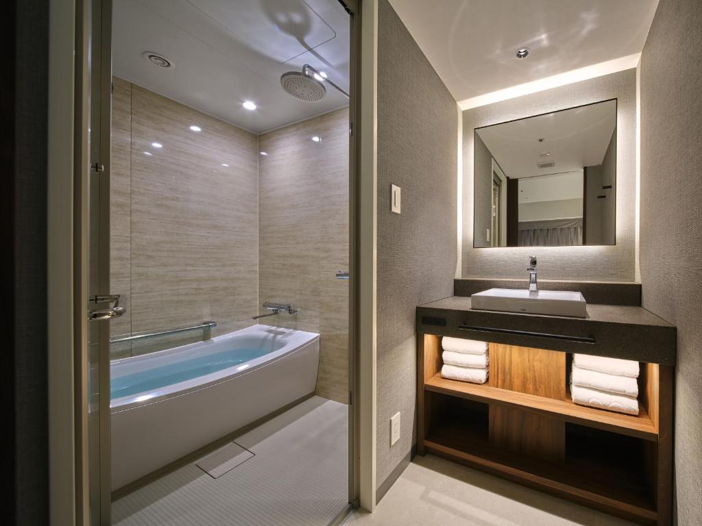 Koupelna v ubytování Hotel Nikko Himeji