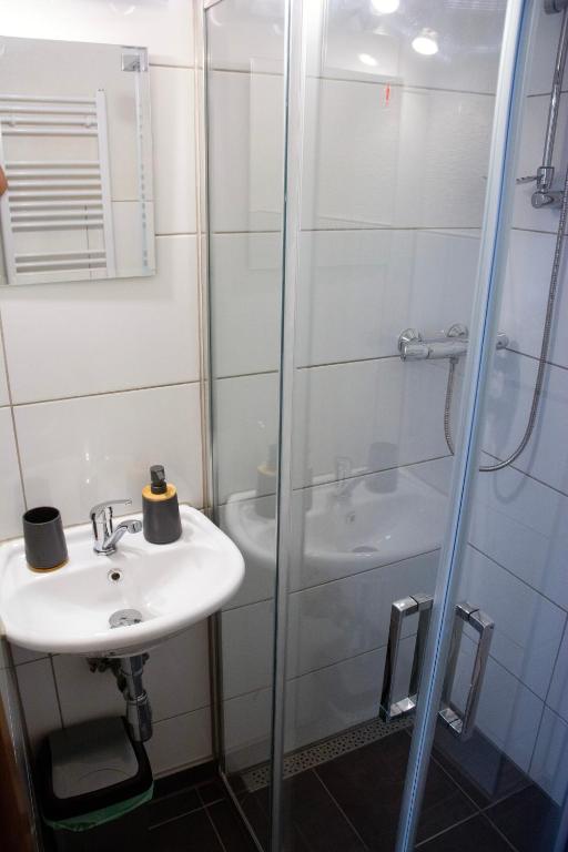 Koupelna v ubytování Ubytovanie U Mirca