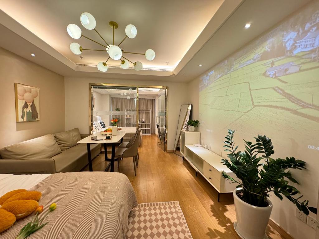 Shanghai Lerongju Boutique Shanghai Apartment - Deluxe Apartment Mit 1 Schlafzimmer