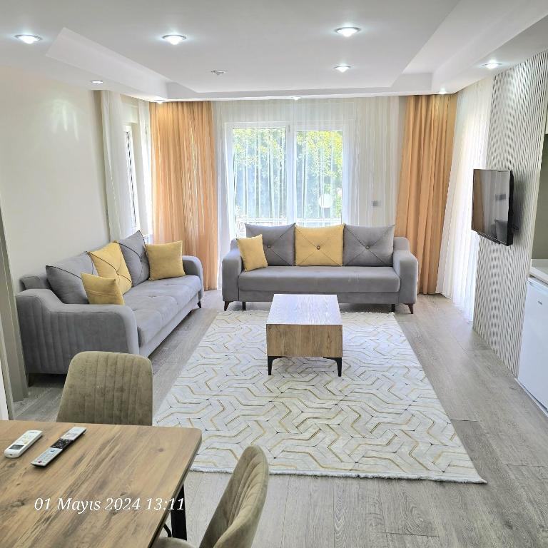 Posezení v ubytování River Park Residence Lara