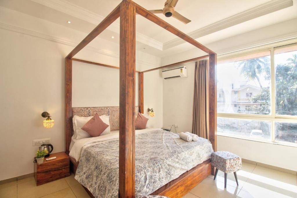Postel nebo postele na pokoji v ubytování Hotel Sea Sapphire ,Calangute