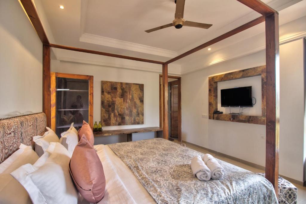 Postel nebo postele na pokoji v ubytování Hotel Sea Sapphire ,Calangute