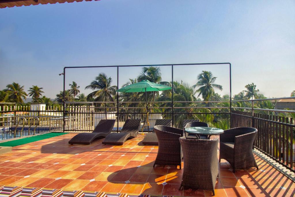 Balkón nebo terasa v ubytování Hotel Sea Sapphire ,Calangute