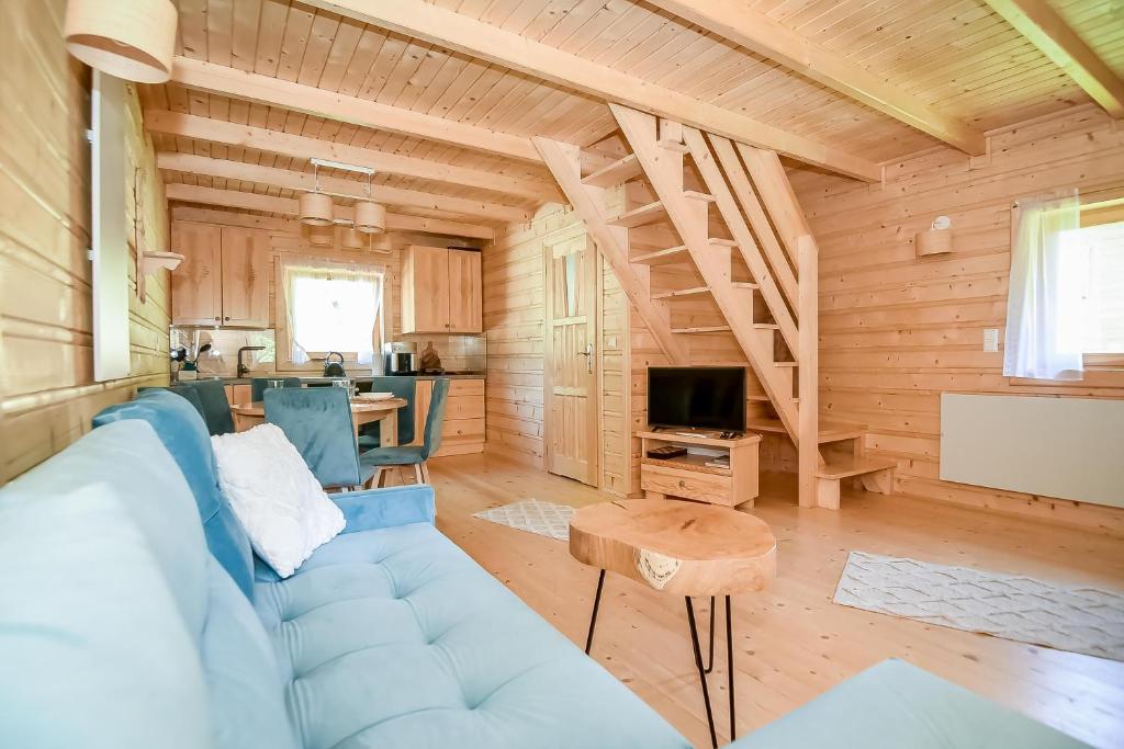 TV a/nebo společenská místnost v ubytování Domek na Groniku