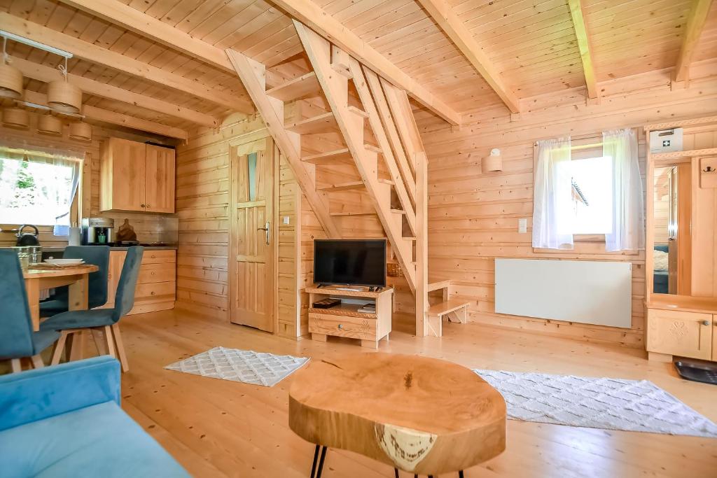 Kuchyň nebo kuchyňský kout v ubytování Domek na Groniku