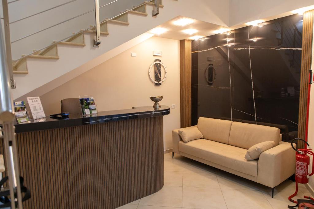 Posezení v ubytování Global Hotel