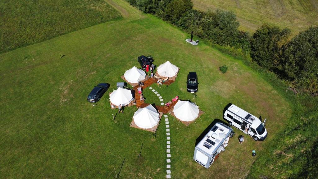 Vista aerea di Bee Happy Farmstay