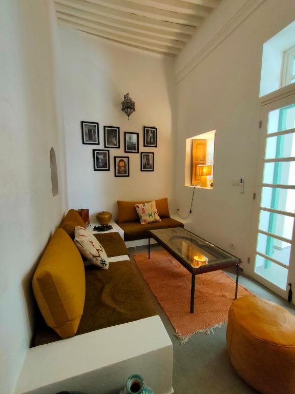 Posezení v ubytování La Maison des Amis